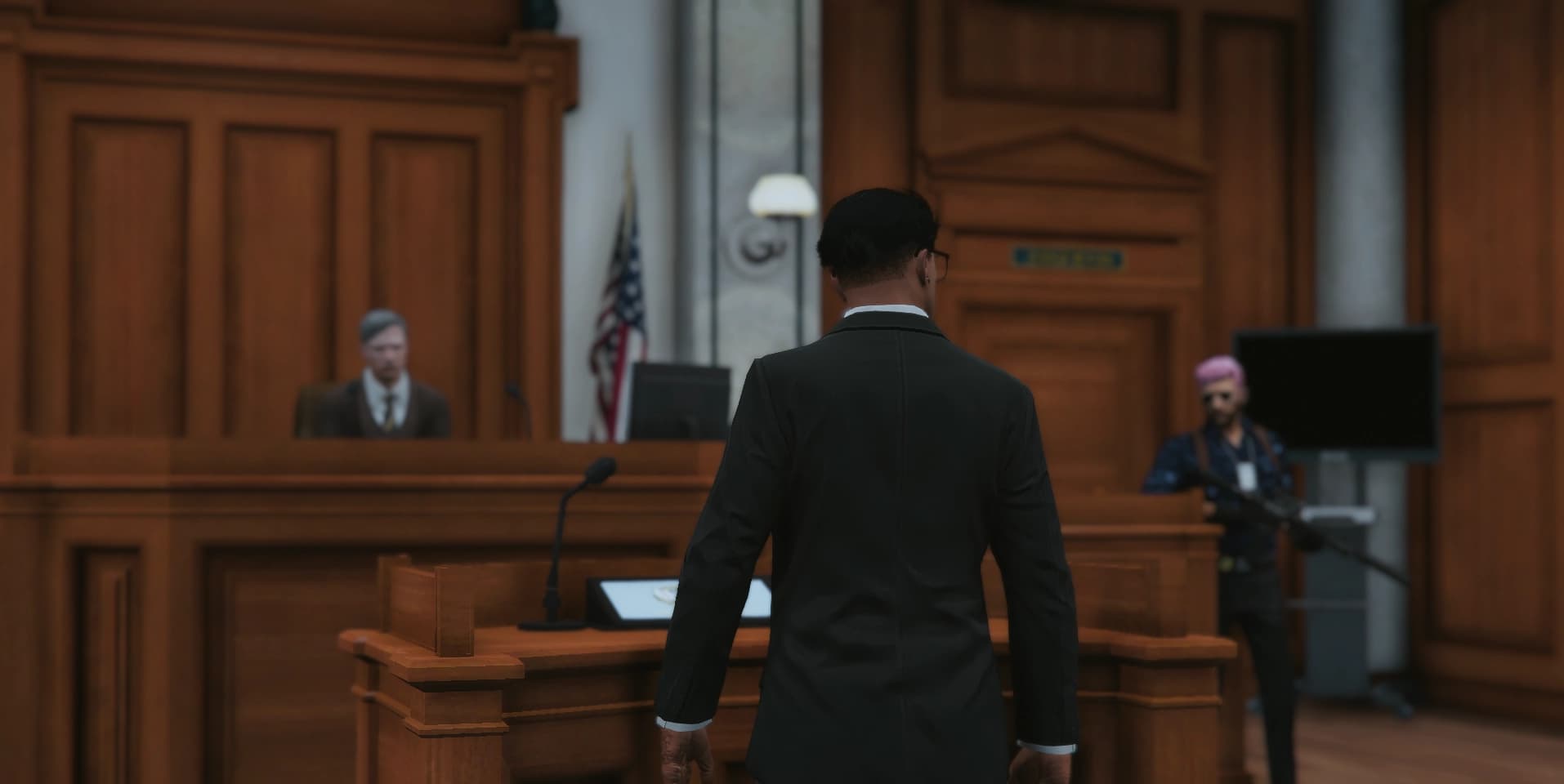 Courtroom and legal system roleplay